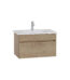 VitrA Mia Plus Square Lavabo Dolabı, 80 cm, Bir Çekmeceli, Altın Meşe - 69776 - Banyo Alt Modülleri