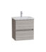 VitrA Mia Plus Square Lavabo Dolabı, 60 cm, İki Çekmeceli, Cordoba - 69791 - Banyo Alt Modülleri