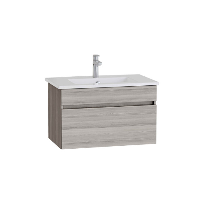 VitrA Mia Plus Square Lavabo Dolabı, 80 cm, Bir Çekmeceli, Cordoba - Görsel 2