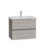 VitrA Mia Plus Square Lavabo Dolabı, 80 cm, İki Çekmeceli, Cordoba - 69799 - Banyo Alt Modülleri