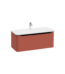 VitrA Integra Round Lavabo Dolabı, 100 cm, Bir Çekmeceli, Mat Kırmızı - 69919 - Banyo Alt Modülleri