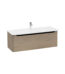 VitrA Integra Round Lavabo Dolabı, 120 cm, Bir Çekmeceli, Altın Meşe - 69927 - Banyo Alt Modülleri