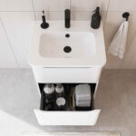 VitrA Integra Round Lavabo Dolabı, 60 cm, İki Çekmeceli , Parlak Beyaz - 69969 - Banyo Alt Modülleri - 5