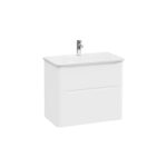 VitrA Integra Round Lavabo Dolabı, 80 cm, İki Çekmeceli , Mat Beyaz - 69979 - Banyo Alt Modülleri