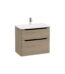 VitrA Integra Round Lavabo Dolabı, 80 cm, İki Çekmeceli , Altın Meşe - 69981 - Banyo Alt Modülleri