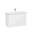 VitrA Integra Round Lavabo Dolabı, 100 cm, İki Çekmeceli , Parlak Beyaz - 69987 - Banyo Alt Modülleri