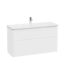 VitrA Integra Round Lavabo Dolabı, 120 cm, İki Çekmeceli , Mat Beyaz - 69997 - Banyo Alt Modülleri