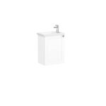 VitrA Root Classic Lavabo Dolabı, 45 cm, Bir Kapaklı, Dar, Köşeli Lavabo, Mat Beyaz, Sol - 68603 - Banyo Alt Modülleri - 2