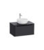 VitrA Integra Round Lavabo Dolabı, 80 cm, Bir Çekmeceli, Çanak Lavabo Uyumlu, Mat Grafit, Lavabosuz - 70043 - Banyo Alt Modülleri