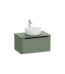 VitrA Integra Round Lavabo Dolabı, 80 cm, Bir Çekmeceli, Çanak Lavabo Uyumlu, Mat Yeşil, Lavabosuz - 70046 - Banyo Alt Modülleri