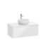VitrA Integra Round Lavabo Dolabı, 100 cm, Bir Çekmeceli, Çanak Lavabo Uyumlu, Parlak Beyaz, Lavabosuz - 70050 - Banyo Alt Modülleri
