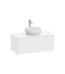 VitrA Integra Round Lavabo Dolabı, 100 cm, Bir Çekmeceli, Çanak Lavabo Uyumlu, Mat Beyaz, Lavabosuz - 70051 - Banyo Alt Modülleri