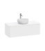VitrA Integra Round Lavabo Dolabı, 120 cm, Bir Çekmeceli, Çanak Lavabo Uyumlu, Mat Beyaz, Lavabosuz - 70060 - Banyo Alt Modülleri