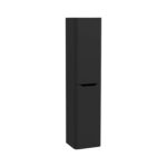 VitrA Integra Round Boy Dolabı, 40 cm, İki Kapaklı, Mat Grafit, Sol - 70070 - Boy Dolaplar