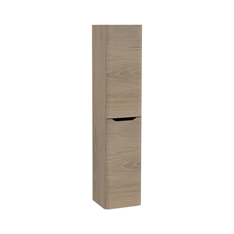 Vitra Banyo Dolabı Fiyatları ve Modelleri | Banyocu.com.tr VitrA Integra Round Boy Dolabı, 40 cm, İki Kapaklı, Altın Meşe, Sol - 70071 - Boy Dolaplar