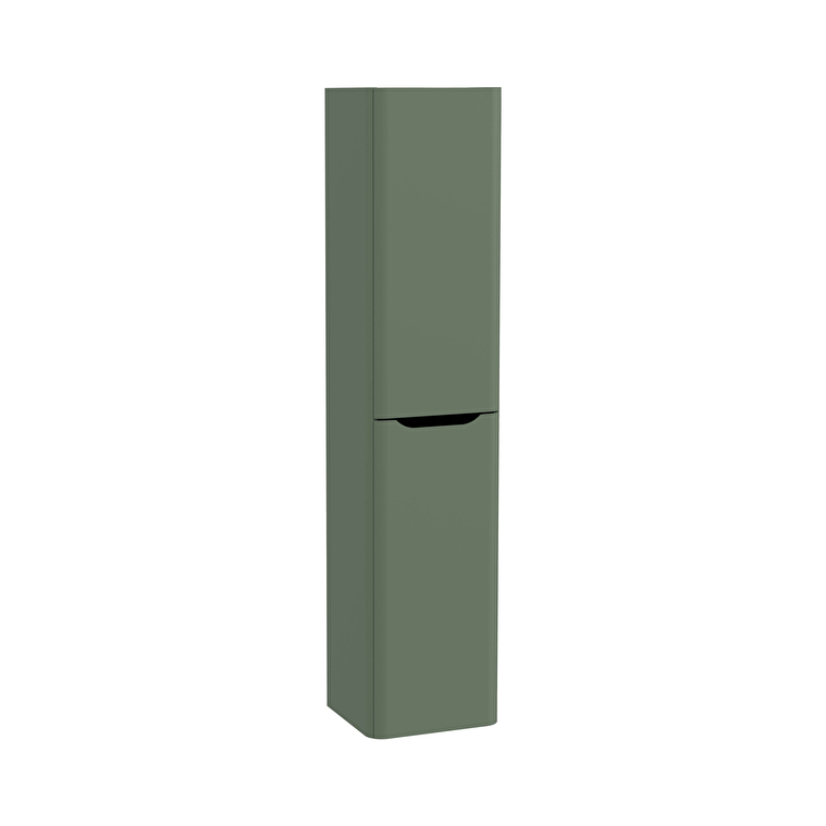 VitrA Integra Round Boy Dolabı, 40 cm, İki Kapaklı, Mat Yeşil, Sol - 70073 - Boy Dolaplar