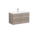 VitrA Root Flat Lavabo Dolabı, 100 cm, İki Kapaklı, Köşeli Lavabo, Cordoba - Görsel 4