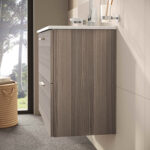 VitrA Mia Banyo Dolabı Seti, 80 cm, İki Çekmeceli, Lavabo Dolabı, Aydınlatmalı Düz Ayna, Cordoba - Görsel 12