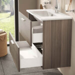 VitrA Mia Banyo Dolabı Seti, 80 cm, İki Çekmeceli, Lavabo Dolabı, Aydınlatmalı Düz Ayna, Cordoba - Görsel 13