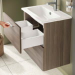 VitrA Mia Banyo Dolabı Seti, 60 cm, İki Çekmeceli, Lavabo Dolabı, Aydınlatmalı Düz Ayna, Cordoba - Görsel 14