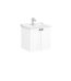 VitrA Root Classic Lavabo Dolabı, 60 cm, İki Kapaklı, Klasik Lavabo, Mat Beyaz - 68701 - Banyo Alt Modülleri