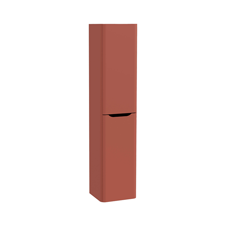 VitrA Integra Round Boy Dolabı, 40 cm, İki Kapaklı, Mat Kırmızı, Sağ - 80004 - Boy Dolaplar