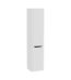 VitrA Integra Round Boy Dolabı, 40 cm, İki Kapaklı, Çamaşır Sepetli, Mat Açık Gri, Sağ - 80015 - Boy Dolaplar