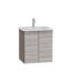 VitrA Mia Plus Square Lavabo Dolabı, 60 cm, İki Kapaklı, Tek Armatür Delikli, Cordoba - 69786 - Banyo Alt Modülleri