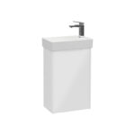 VitrA Integra Square Lavabo Dolabı, 45 cm, Bir Kapaklı, Dar, Parlak Beyaz, Sağ