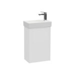 VitrA Integra Square Lavabo Dolabı, 45 cm, Bir Kapaklı, Dar, Mat Beyaz, Sağ - 80067 - Banyo Alt Modülleri - 1