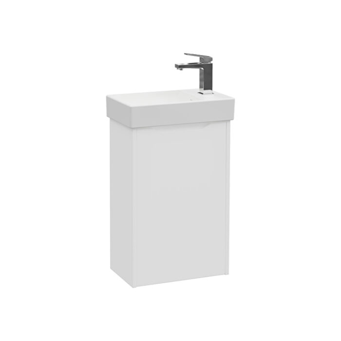 80067-2.jpg VitrA Integra Square Lavabo Dolabı, 45 cm, Bir Kapaklı, Dar, Mat Beyaz, Sağ - 80067 - Banyo Alt Modülleri - 1