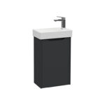 VitrA Integra Square Lavabo Dolabı, 45 cm, Bir Kapaklı, Dar, Mat Grafit, Sağ - 80068 - Banyo Alt Modülleri