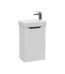 VitrA Integra Square Lavabo Dolabı, 45 cm, Bir Kapaklı, Dar, Mat Açık Gri, Sağ - 80072 - Banyo Alt Modülleri