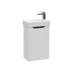 VitrA Integra Square Lavabo Dolabı, 45 cm, Bir Kapaklı, Dar, Mat Açık Gri, Sağ - 80072 - Banyo Alt Modülleri - 1