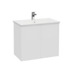 VitrA Integra Square Lavabo Dolabı, 80 cm, İki Kapaklı, Mat Beyaz - Görsel 3