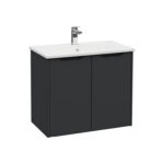 VitrA Integra Square Lavabo Dolabı, 80 cm, İki Kapaklı, Mat Grafit - 80086 - Banyo Alt Modülleri - 1