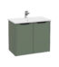 VitrA Integra Square Lavabo Dolabı, 80 cm, İki Kapaklı, Mat Yeşil - 80089 - Banyo Alt Modülleri