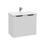 VitrA Integra Square Lavabo Dolabı, 80 cm, İki Kapaklı, Mat Açık Gri - 80090 - Banyo Alt Modülleri - 1