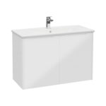VitrA Integra Square Lavabo Dolabı, 100 cm, İki Kapaklı, Parlak Beyaz - 80093 - Banyo Alt Modülleri - 1