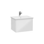VitrA Integra Square Lavabo Dolabı, 60 cm, Bir Çekmeceli, Parlak Beyaz - 80129 - Banyo Alt Modülleri