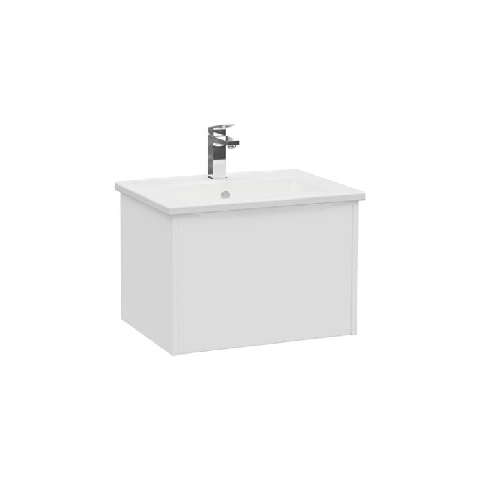 VitrA Integra Square Lavabo Dolabı, 60 cm, Bir Çekmeceli, Mat Beyaz - Görsel 2