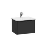 VitrA Integra Square Lavabo Dolabı, 60 cm, Bir Çekmeceli, Mat Grafit - 80131 - Banyo Alt Modülleri