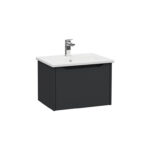 VitrA Integra Square Lavabo Dolabı, 60 cm, Bir Çekmeceli, Mat Grafit - 80131 - Banyo Alt Modülleri - 1