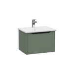 VitrA Integra Square Lavabo Dolabı, 60 cm, Bir Çekmeceli, Mat Yeşil - 80134 - Banyo Alt Modülleri