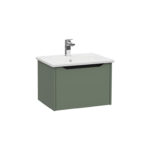 VitrA Integra Square Lavabo Dolabı, 60 cm, Bir Çekmeceli, Mat Yeşil - 80134 - Banyo Alt Modülleri - 1