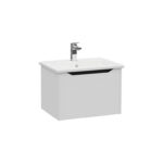 VitrA Integra Square Lavabo Dolabı, 60 cm, Bir Çekmeceli, Mat Açık Gri - Görsel 3
