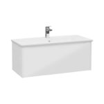 VitrA Integra Square Lavabo Dolabı, 100 cm, Bir Çekmeceli, Parlak Beyaz - 80147 - Banyo Alt Modülleri