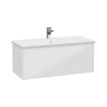 VitrA Integra Square Lavabo Dolabı, 100 cm, Bir Çekmeceli, Parlak Beyaz - 80147 - Banyo Alt Modülleri - 1