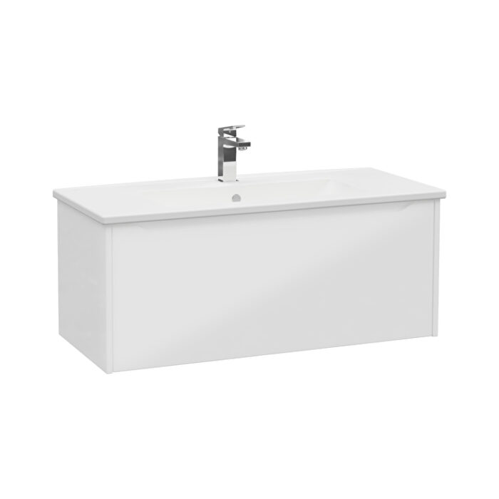 80147-3.jpg VitrA Integra Square Lavabo Dolabı, 100 cm, Bir Çekmeceli, Parlak Beyaz - 80147 - Banyo Alt Modülleri - 2