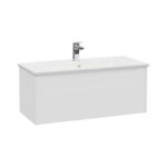 VitrA Integra Square Lavabo Dolabı, 100 cm, Bir Çekmeceli, Mat Beyaz - 80148 - Banyo Alt Modülleri - 1